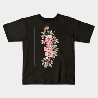 Bloom in a frame floral Kids T-Shirt